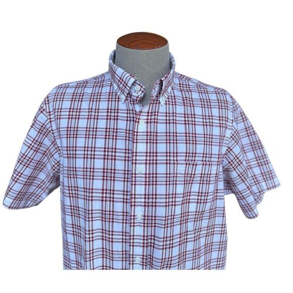 Cremieux Men’s Button Down Short Slv Shirt Sz XL Dad Spring/Summer Preppy - Picture 2 of 8